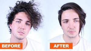 How To Straighten Thick Frizzy Hair Properly Men S Hair Youtube