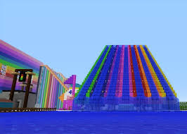 How to craft minecraft banners flags including colours and patterns accelerated ideas. Minecraft Rainbow Waterslides Tanisha S Craft
