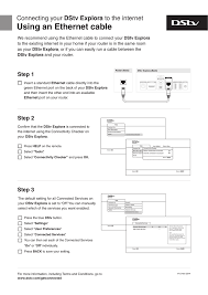 Multichoice are arguably the most. Connecting Your Dstv Explora To The Internet Using An Manualzz