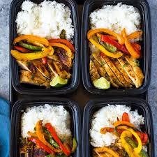 Chili Lime Chicken And Rice Meal Prep Bowls With Boneless Skinless Chicken Breasts Bell Peppers Coo Chicken Meal Prep Healthy Lunch Meal Prep Lunch Meal Prep