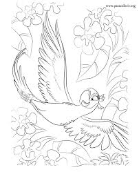 Rio The Movie Jewel Coloring Page Coloring Pages Disney Coloring Pages Coloring Pictures