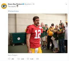 Aaron rodgers' doppelganger has been found — unless, of course, the green bay packers quarterback is actually spending his offseason sporting a wig, pretending to be an engineer and appearing on a show on the science channel. Kenneth In The 212 Aaron Rodgers S Mustache Reports To Fudge Packers Camp