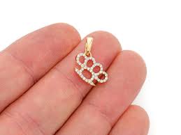 $ 255.00 select options b.k. Icebox Brass Knuckle Angled Pendant 14k 0 20ctw