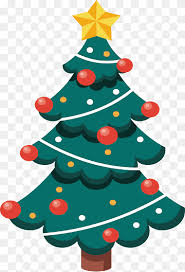 Snowman, santa and xmas tree with bell, ribbon bow, holly berry and snowflake, candy, cookie and clock for greeting card design. Cartoon Christmas Tree Png Images Pngwing