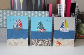 Binedoro Blog Diy Karten Basteln Grusskarten Pappe Papier Schiffe Boot Strand Gutschein Basteln Schiff Schiff Basteln Karten Basteln