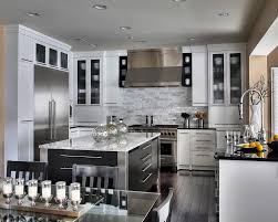 They're a pretty great compromise between solid cabinetry and open shelving, allowing you to organize everything neatly inside a unit. 75 Beautiful Contemporary Kitchen With Glass Front Cabinets Pictures Ideas June 2021 Houzz