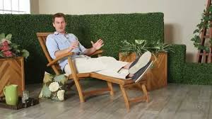Whether they are meant for sunbathing or simply relaxing and reading, lounge chairs should perfectly fit your home setting. Coral Coast Dorado Acacia Steamer Deck Lounge Chair Product Review Video Youtube