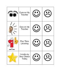 smiley face behavior chart worksheets teaching resources tpt