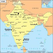 India City Scale Map India Map Srinagar Varanasi