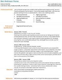 Nurse Cv Example Learnist Org