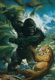 Horror art fantastic art painting king kong art fantasy artist classic monsters kong godzilla movie art art. Leopard Kingkong Oil Painting Ningbo Audelu Decoration Material Co Ltd