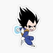 After nappa, here comes the prince of saiyans, vegeta himself! Goku Dragon Ball Z Fan Art Chibi Sticker By Kameleonartist Redbubble