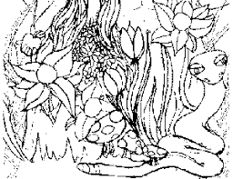 From what's in the bible?. Garden Of Eden Coloring Page