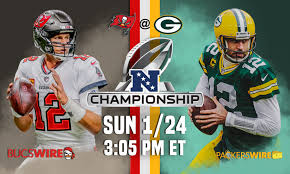 Texans houston texans packers tv network wtmj milwaukee / wixx green bay lambeau field buy tickets week 2 · sat 08. Nfc Championship Game Schedule Bucs Vs Packers 3 05 P M Et Sunday