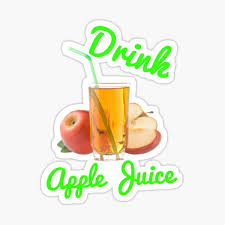 I find a, b and d are possible. Apple Juice Stickers Redbubble