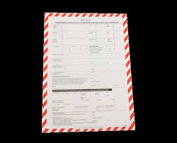 Dangerous Goods Declaration Pad Snell Packaging Safety