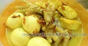 Resep Opor Telur Tahu Ceker Resep Resep Makanan Resep Masakan Indonesia