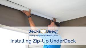 Zip Up Underdeck Installation Youtube