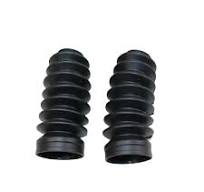 Black Motorcycle Front Shock Fork Rubber Boot Dust Jacket ...