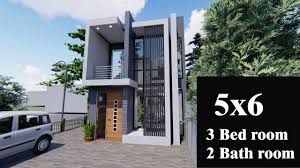 Ideal for privacy and separating the entertaining area or receiving room, mostly situated at the ground floor, 2 story house plans offer both privacy and play. 5 M 6 M Tiny House Small 2 Storey House Modern House Floor Plan Free Plan And 3d Design Youtube