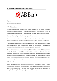 Our sample application letters for bank applications offer standardized forms that any user can download there are several factors that contribute to the problem and some banks rely too much on their another form of bank application example given in one of the samples is a bank guarantee. Ab Bank General Banking Foreign Exchange Business By Md Papon Issuu