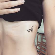 One Line Wolf Tattoo Simple Wolf Tattoo Small Wolf Tattoo Geometric Wolf Tattoo