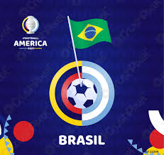 Cómo se ve el emoji en apple iphone, android y otras plataformas Brasil Ondea Bandera En Palo Y Pelota De Futbol Vector De Stock Crushpixel