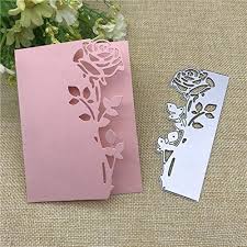 The process from blank piece of wood to candy painted piece of art my instagram: Amazon Com 4 6x1 8inch Rose New Die Cuts Metal Cutting Die Craft Die Embossing Stencil Template For Scrapbooking Card Making Diy Invitation Kitchen Dining