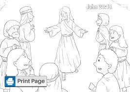 He is surrounded by his parents and the 3 kings. Free Doubting Thomas Coloring Pages For Kids Connectus