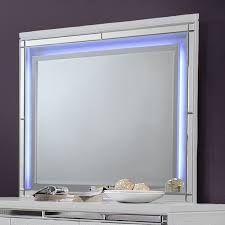 Keep a hotel or apartment. New Classic Valentino Ba9698w 060 Dresser Mirror With Led Lighting Sam Levitz Furniture Dresser Mirrors
