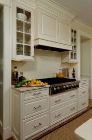 The hood is integrated into the upper cabinets to the right of the shelves, completely concealing it from sight. The Best Kitchen Design Delaware Kitchen Range Hood Kitchen Vent Kitchen Remodel