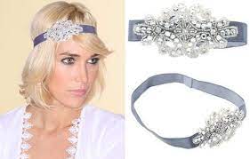 Modern Vintage Flapper Styled Headband Vintage Hairstyles Flapper Style Hair Pieces