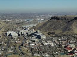 Coors Brewery And Golden Colorado With Denver In The Background On The Right Is Table Mountain Taken From Lookout M Golden Colorado Colorado Table Mountain
