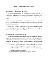 Perusahaan bintang mempunyai 2 latar belakang timbulnya masalah harga transfer dapat dihubungkan dengan proses diferensiasi. Doc Penetapan Harga Transfer Setri Sirait Academia Edu