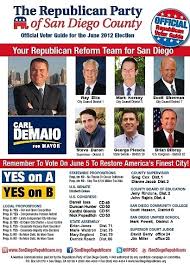 Here S The New San Diego Republican Voter Guide For The June 2012 Primary Election Sd Rostra