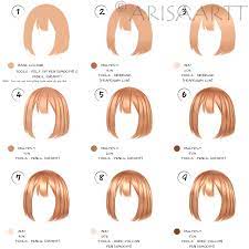 Hair Coloring Tutorial With Ibispaint X Digital Painting Tutorials Drawing Hair Tutorial How To Draw Hair