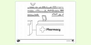 A trip to the pharmacy, is a fun filled 16 page coloring & activity book that is packed with lively characters that take children on a journey to the pharmacy. Free Pharmacy Colouring Sheet Colouring Sheets
