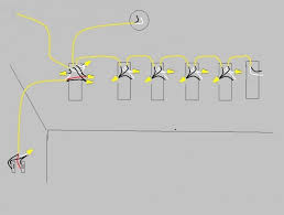 If your lights can be run from dc and the wiring is solely for the lights you could do it with diodes. How To Wire Two Light Switches With 2 Lights With One Power Supply Diagram Light Switch Switches Electrical Wiring Diagram