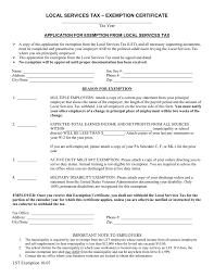 Publication 48, property tax exemptions for Local Services Tax Exemption Certificate Tax Year