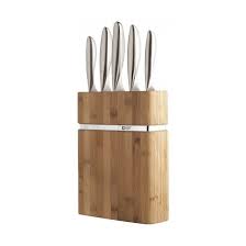 Bloc Bamboo 5 Couteaux De Cuisine Forme Bloc De Couteau Couteau De Cuisine Couteau