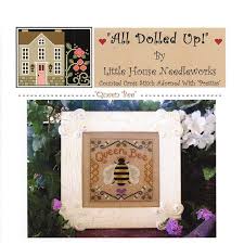 There are gaps in the weave at very regular spaces; Queen Bee All Dolled Up Cross Stitch Pattern Little House Needleworks Fat Quarter Shop