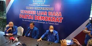 .partai demokrat, saya tegaskan sekali lagi tidak ada dualisme kepemimpinan di tubuh partai demokrat, ketua umum partai demokrat yang sah adalah agus harimurti yudhoyono, tegas ahy. Partai Demokrat Versi Klb Deli Serdang Siap Gandeng Ahy Merdeka Com