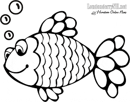 Firecracker & fireworks coloring pages: Fish Coloring Page Template Coloring And Malvorlagan