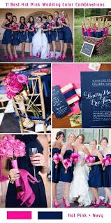 Black And Blue Wedding Colors Top 5 Early Summer Navy Blue Wedding Ideas To Stand You Out Navy Blue And Hot Pink Hot Pink Wedding Colors Pink Wedding Colors Wedding Color Combinations