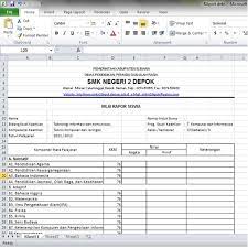 Aplikasi e raport smk terbaru versi 5.1.1; Cara Membuat Aplikasi Raport Dengan Microsoft Excel