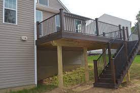 Low Maintenance Deck Second Story Deck Design Patio Design Backyard Patio Designs