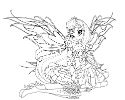 Download and print these winx club bloom coloring pages for free. Bloom Bloomix Coloring Page By Babygreenlizard On Deviantart