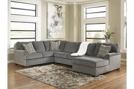 You can enjoy the pleasure of real leather while still living well within your budget with the roleson living room set in walnut brown. Loric 3 Piece Sectional Ashley Furniture Grey Sectional Sofa Furniture