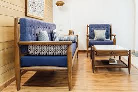 The Teak Wood Furniture In This Home Combines Traditional Purpose Modern Lifestyle Dress Your Home Wood Furniture Living Room Furniture Teak Wood Furniture