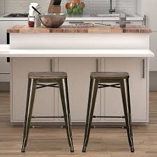 Free workshops · new, used & platinum gear · easy to use mobile site Pair Fusion Metal Counter Stools Look Again